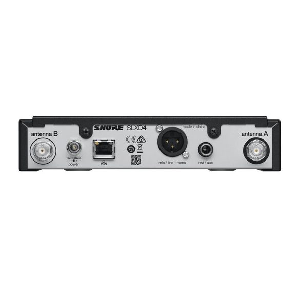 SHURE SLXD24E/B58-G59 SLX-D digitális rendszer, kéziadó BETA58A mikrofonfejjel, vevő