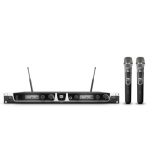 LD Systems U505 HHD 2 diversity mikrofon készlet dupla vevő, 2 db dinamikus kapszulás kézi adóval, 584-608 MHz