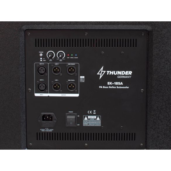 Thunder EK-18SA 700/1400W (18″) aktív mélyláda