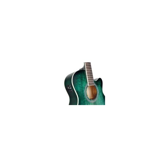 SAGUARO-HW-CE GR - Hand wiped cutaway akusztikus gitár előerősítővel