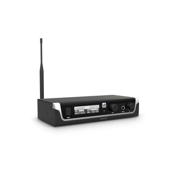 LD Systems U505 IEM In-Ear fülmonitor készlet 96 sáv, monó/sztereó üzemmód, 584 -608 MHz