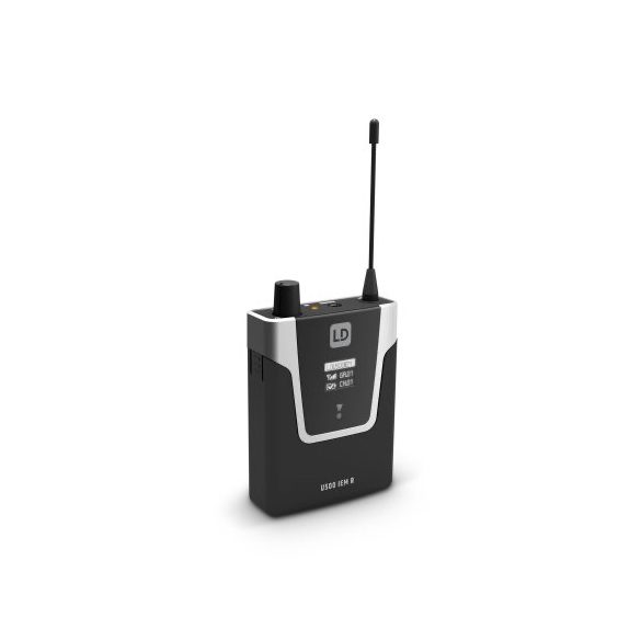 LD Systems U505 IEM In-Ear fülmonitor készlet 96 sáv, monó/sztereó üzemmód, 584 -608 MHz