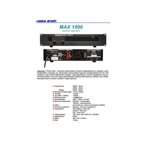 Phonic Max 1500 Plus