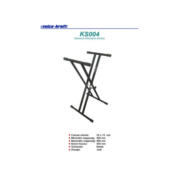 KS004 Kétsoros billentyűs állvány