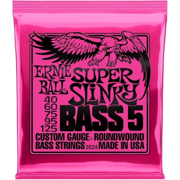 Ernie Ball 2824 Nickel Wound Super Slinky 5 Húr 40-125