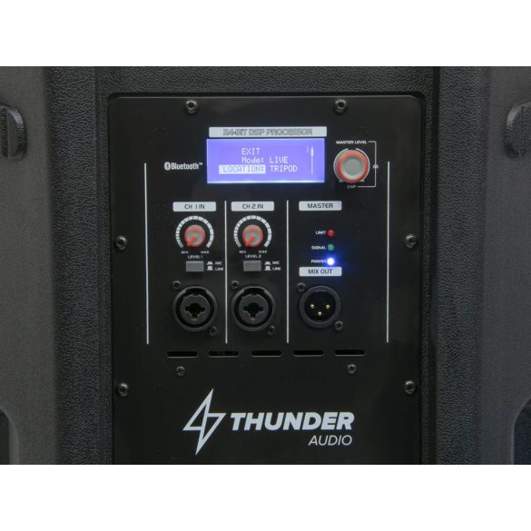 Thunder FLASH-15 700/1400W (15″) Bi-Amp aktív hangfal + TWS Bluetooth