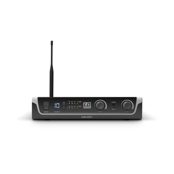 LD Systems U305 IEM In-Ear fülmonitor készlet 12 sáv, monó/sztereó üzemmód, 584 -608 MHz