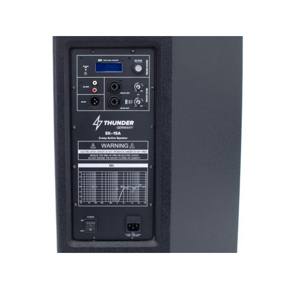 Thunder EK-15A 1000/2000W (15″) Bi-Amp aktív hangfal + TWS Bluetooth